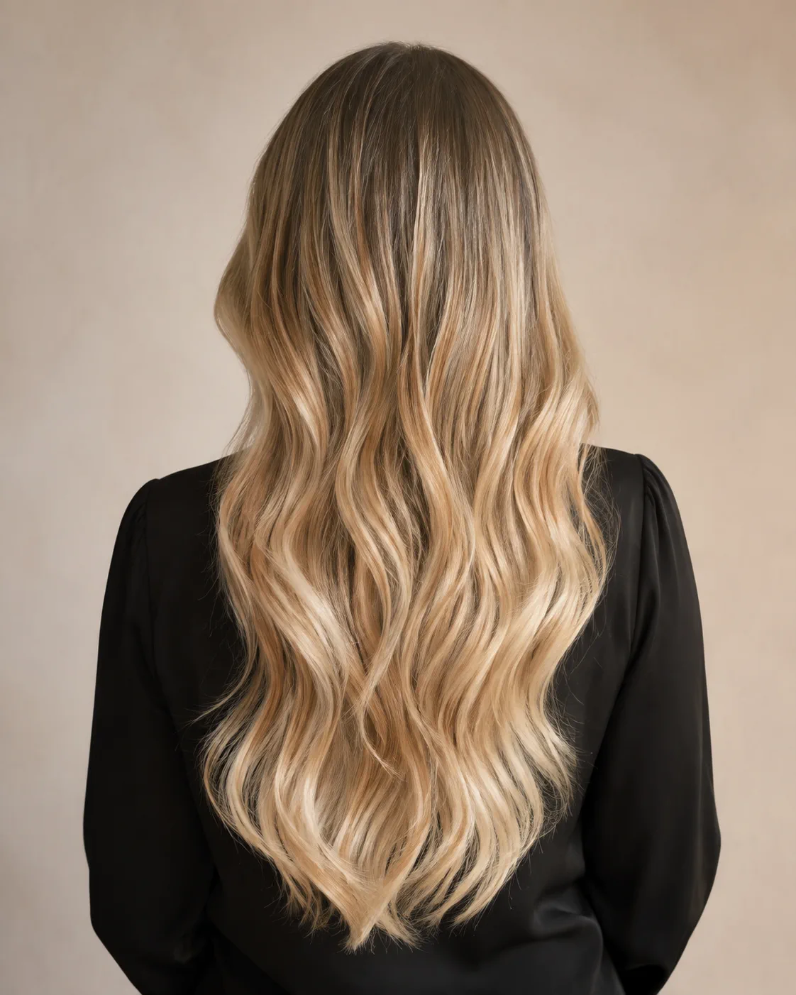 Capelli biondi con sfumature naturali su lunghezze morbide